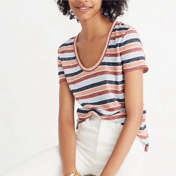 Madewell Tops - Madewell size medium stripe cotton tee